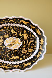 Image 4 of SLIGHT SECOND - Beasts & Birds - Large Romantic Platter