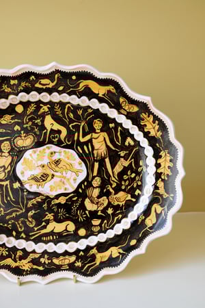 Image of SLIGHT SECOND - Beasts & Birds - Large Romantic Platter