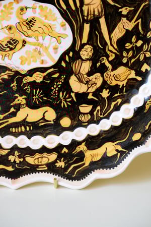 Image of SLIGHT SECOND - Beasts & Birds - Large Romantic Platter