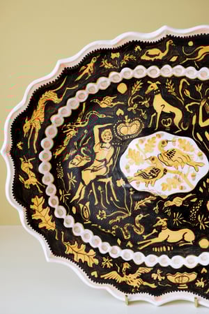 Image of SLIGHT SECOND - Beasts & Birds - Large Romantic Platter