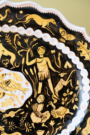 Image of SLIGHT SECOND - Beasts & Birds - Large Romantic Platter