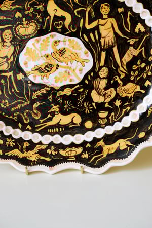 Image of SLIGHT SECOND - Beasts & Birds - Large Romantic Platter