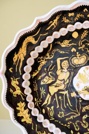 Image of SLIGHT SECOND - Beasts & Birds - Large Romantic Platter