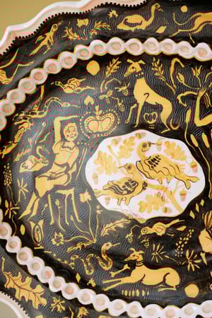 Image of SLIGHT SECOND - Beasts & Birds - Large Romantic Platter