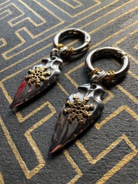 Image 2 of   Steel arrow point replica pendant ear weights 