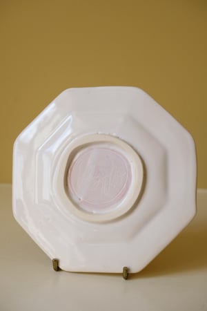 Image of White Swan - Small Octagonal Plate