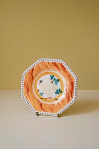 Image 2 of White Swan - Small Octagonal Plate