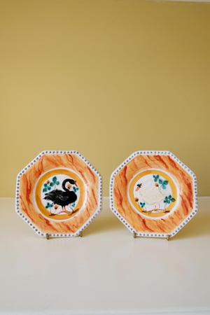Image of Black Swan - Small Octagonal Plate