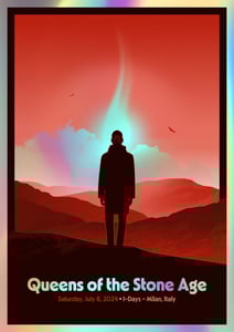 Image of Queens of the Stone Age | Milan 2024 Foil Edition
