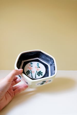 Image of Hollyhocks - Romantic Bowl