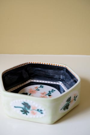 Image of Hollyhocks - Romantic Bowl