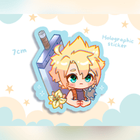 Image 2 of FFVII Cloud - Charm and sticker