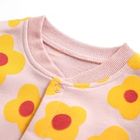 Image 6 of Unisex Long Sleeve Rompers Cotton Leopard/Sunshine/Lion/Flowers