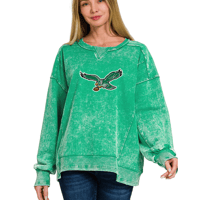 Ladies Retro Eagles Pullover