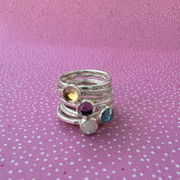 Image 1 of Make Your Own Gemstone Stacking Rings - morning, afternoon or evening workshop 