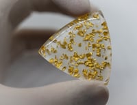 Image 5 of NEW: 6mm 'Real Gold Leaf Flakes' plectrum 