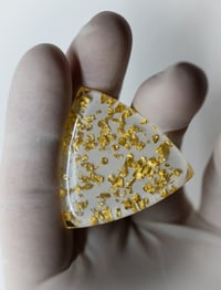 Image 6 of NEW: 6mm 'Real Gold Leaf Flakes' plectrum 