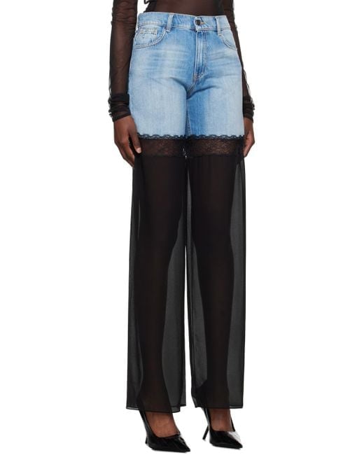 Image of Sheer Lace Jeans 