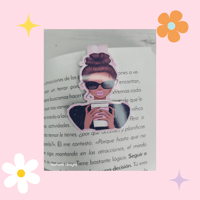 Image 1 of Coffee Girl Magnetic bookmarks