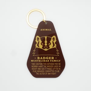 Badger Track Keychain