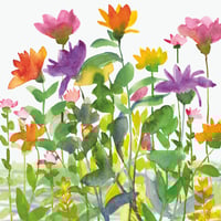 Image 2 of Diana Fegredo Watercolour Flower Garden 2025 Wall Calendar