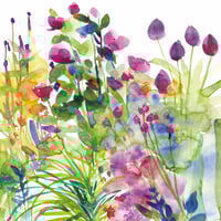 Image 3 of Diana Fegredo Watercolour Flower Garden 2025 Wall Calendar