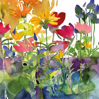 Image 7 of Diana Fegredo Watercolour Flower Garden 2025 Wall Calendar