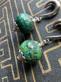 Image 2 of Green stone ear weights