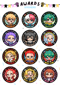 Image 2 of [NEW] MHA - Award Sticker pack