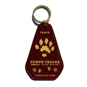 River Otter Track Keychain