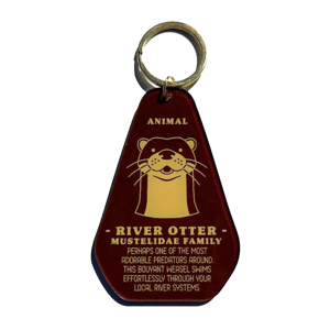 River Otter Track Keychain