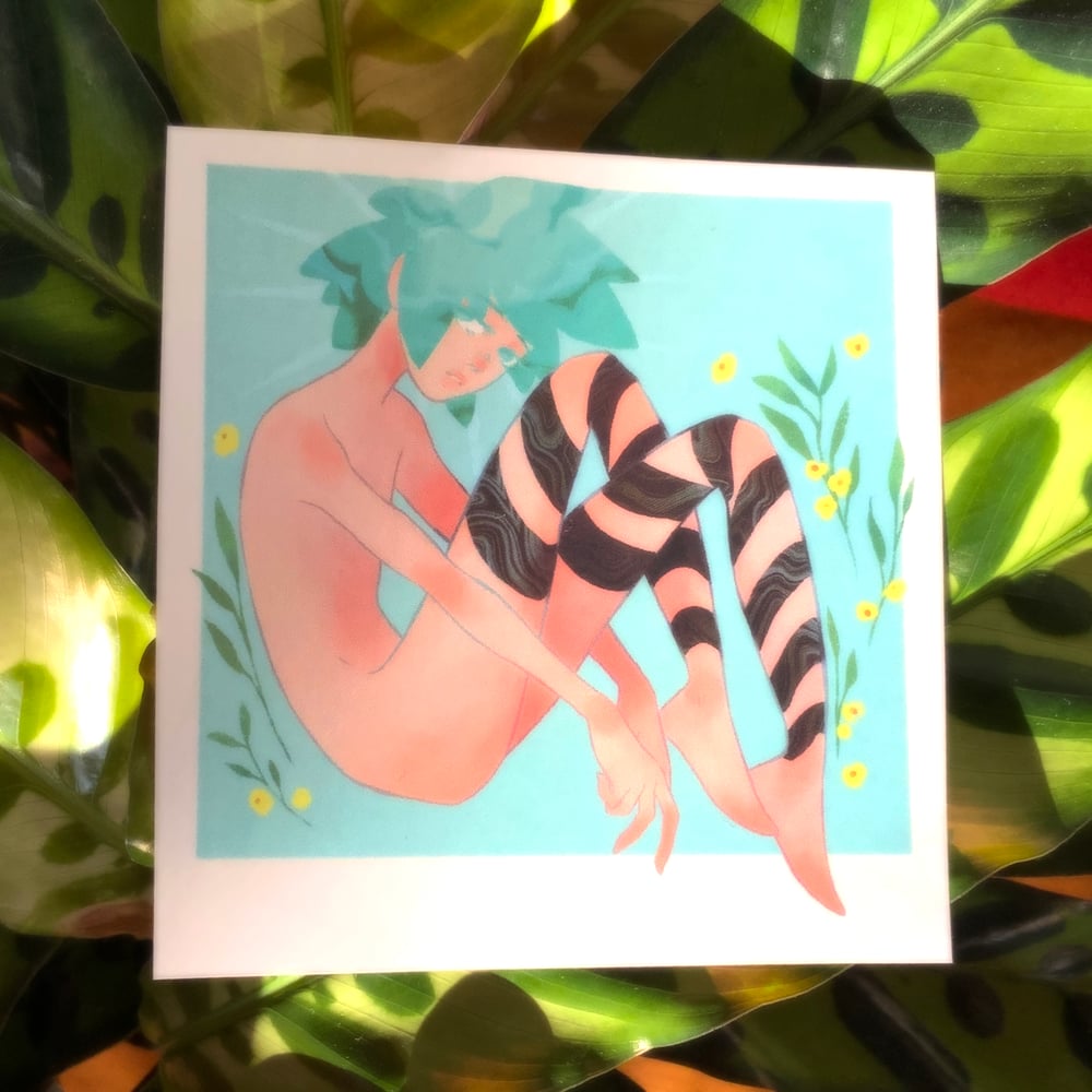 Image of phosphophyllite sticker HnK