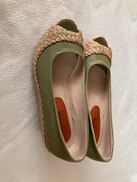 Image 2 of Open-Toe Platform Wedges, 2-inch, Light Fatigue