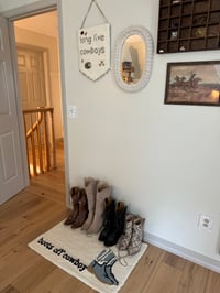 Image 3 of Boots Off Cowboy floor rug 