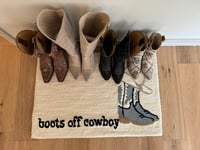 Image 1 of Boots Off Cowboy floor rug 