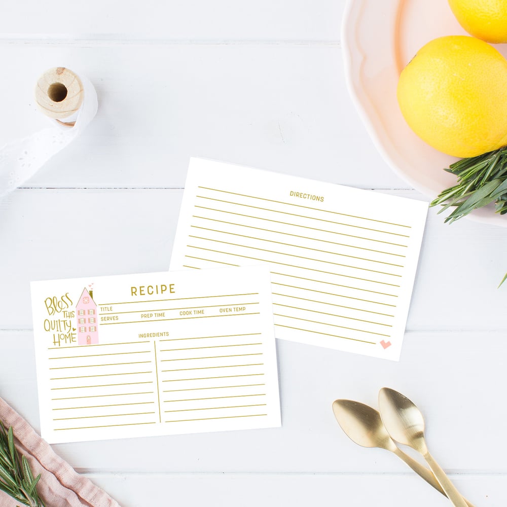 Image of Quilty Home - Recipe Cards