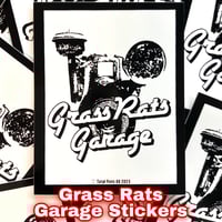 Grass Rats Garage Engine Stickers!! (FREE USA SHIPPING ๐บ๐ธ)