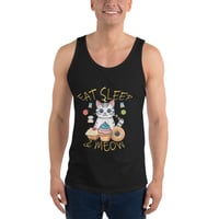 Image 2 of Eat, Sleep, Meow Men's Tank Top