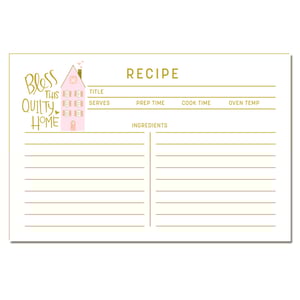 Image of Quilty Home - Recipe Cards