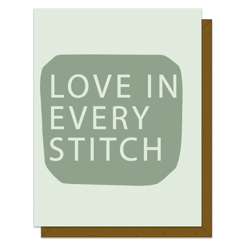 Image of Love in Every Stitch - Quilty Card