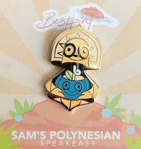 Image 3 of Tiki Drinker pin