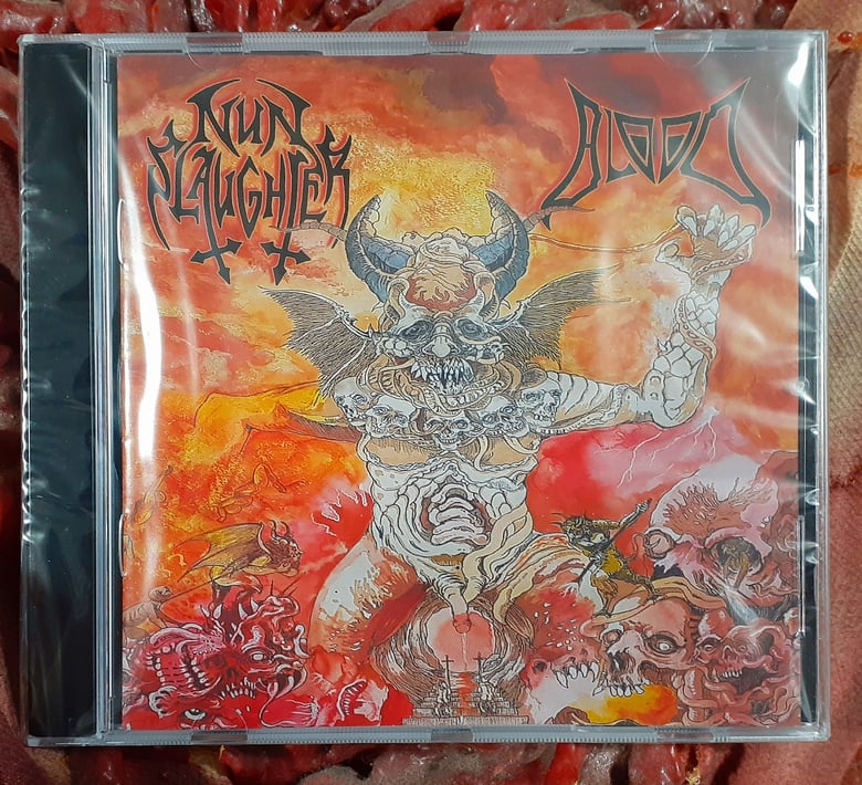 Image of BLOOD / NUNSLAUGHTER - Split CD