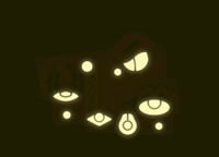 Image 2 of Tiki Lights: Volcano pin (Glow-in-the-Dark!)