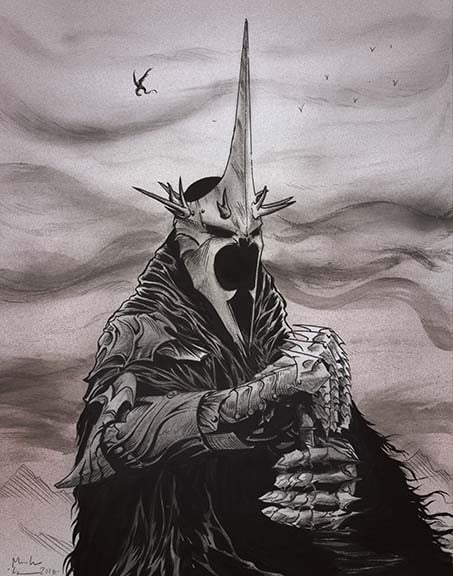 Image of Nazgul (grey theme) print W/free shipping