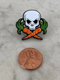 Image 3 of Jolly Carrot / Veggie Pirate pin (small)