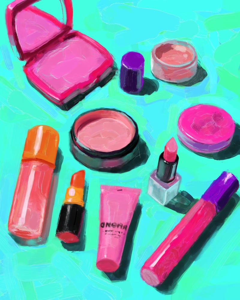 Image of Retro Makeup Print
