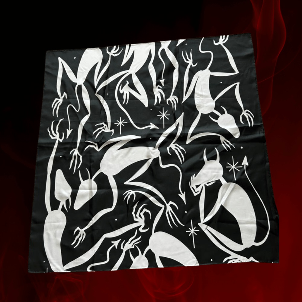 Image of Demon 100% Silk Scarf