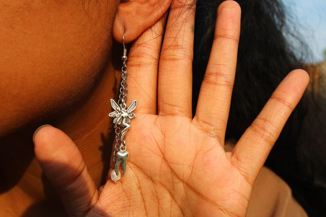 Image of tooth fairy earrings