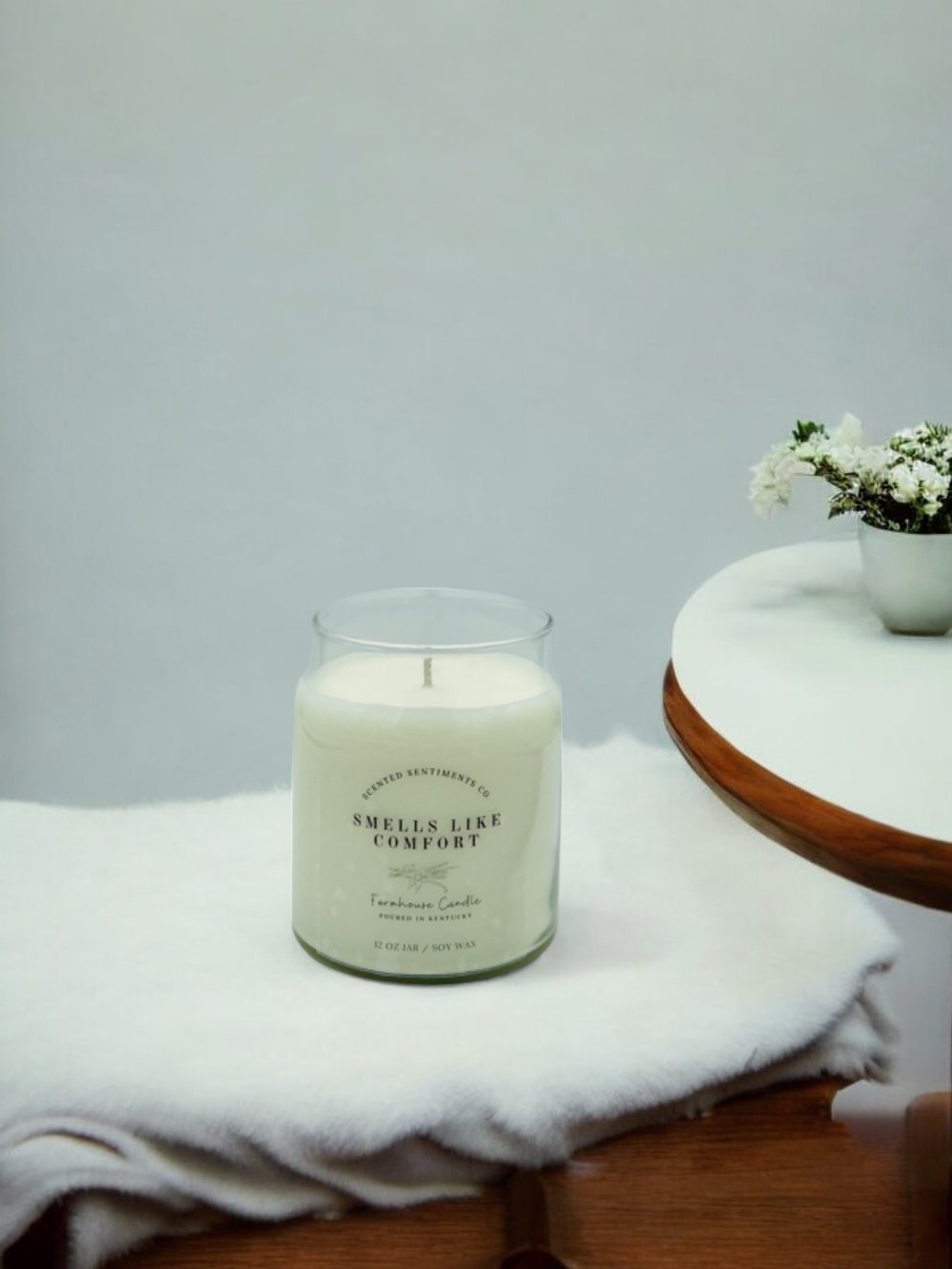 Image of Smells Like Comfort 12 oz Apothecary Soy Wax Candle
