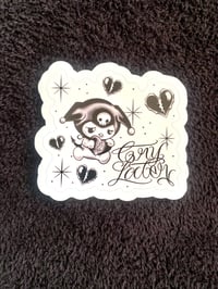 Image 2 of Kuromi Cry Later Vinyl Sticker 